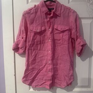 Ralph Lauren Bright Pink Button Down Shirt